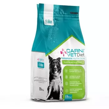Carni Vet Diet Dog Gastrointestinal сухой корм для собак при расстройствах пищеварения, диетический, с курицей - 2,5 кг ветеринарный супер премиум для взрослых с курицей для всех пород мешок Импортный корм 1 уп. х 1 шт. х 2.5 кг