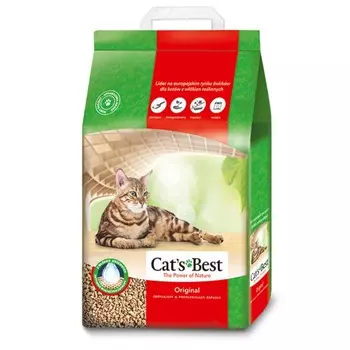 Cats Best Original наполнитель древесный комкующийся для кошачьих туалетов - 10 л (4,3 кг) премиум для всех возрастов Германия 1 уп. х 1 шт. х 4.3 кг