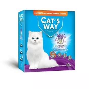 Cats way Box White Cat Litter With Lavander And Purple Granule наполнитель для кошачьего туалета с ароматом лаванды ( коробка) - 10 л Турция 1 уп. х 1 шт. х 8.5 кг