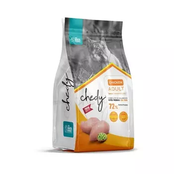 Chedy Adult полнорационный сухой корм для кошек с курицей - 5 кг повседневный супер премиум для взрослых с курицей для всех пород мешок Турция 1 уп. х 1 шт. х 5 кг