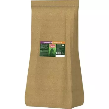 Четвероногий Гурман каша моментальная для собак, хлопья гречневые с морковью - 15 кг повседневный премиум для взрослых с гречкой для всех пород мешок Российский корм 1 уп. х 1 шт. х 15 кг