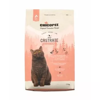 Chicopee CNL Cat Castrate Poultry сухой корм для стерилизованных кошек с мясом птицы - 1,5 кг повседневный супер премиум для взрослых с птицей для всех пород мешок Германия 1 уп. х 1 шт. х 1.5 кг