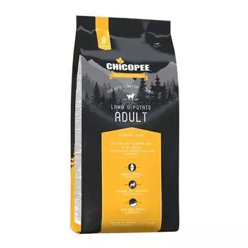 Chicopee HNL Adult Lamb & Potato корм для взрослых собак с ЯГНЕНКОМ и картофелем - 2 кг повседневный супер премиум холистики для взрослых с ягненком для всех пород мешок Импортный корм 1 уп. х 1 шт. х 2 кг