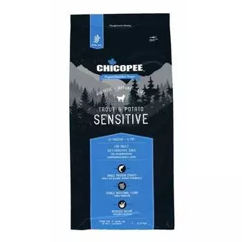 Chicopee HNL Soft Adult Trout & Potato корм для взрослых собак собак с чувствительным пищеварением, с ФОРЕЛЬЮ и картофелем / Chicopee HNL Sensitive, 2 кг повседневный супер премиум холистики для взрослых с форелью для всех пород мешок Импортный корм 1 уп. х 1 шт. х 2 кг