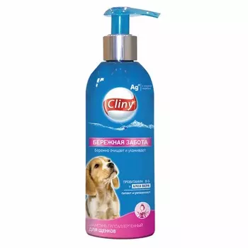 Cliny Бережная забота Шампунь для щенков 200 мл уход за шерстью Россия 1 уп. х 1 шт. х 0.396 кг
