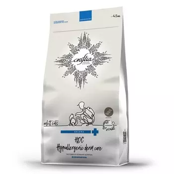 Craftia Galena Cat Hypoallergenic Derm Care корм для кошек при пищевой аллергии и кожи - 4,5 кг ветеринарный для взрослых для всех пород мешок Сербия 1 уп. х 1 шт. х 4.5 кг