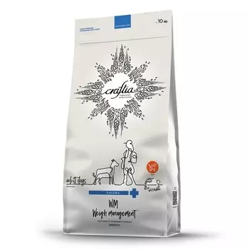 Craftia Galena Dog Weight Management Obesity корм для собак при избыточном весе - 10 кг ветеринарный для взрослых для всех пород мешок Сербия 1 уп. х 1 шт. х 10 кг