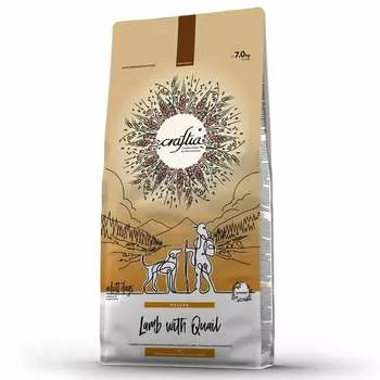 Craftia Natura Adult Dog Medium Large Breed сухой корм для собак средних и крупных пород, с ягненком и перепелкой - 7 кг повседневный холистик для взрослых с ягненком породы крупного размера мешок Импортный корм 1 уп. х 1 шт. х 7 кг