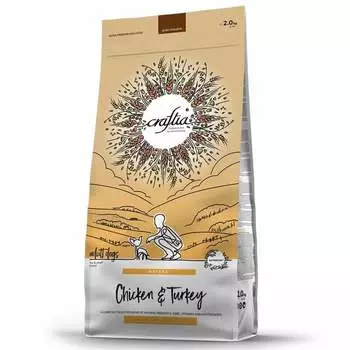 Craftia Natura Adult Dog Toy Small Breed сухой корм для собак миниатюрных и мелких пород, с курицей и индейкой - 2 кг повседневный холистик для взрослых с индейкой породы мелкого размера мешок Импортный корм 1 уп. х 1 шт. х 2 кг