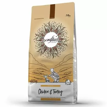 Craftia Natura Adult Dog Toy Small Breed сухой корм для собак миниатюрных и мелких пород, с курицей и индейкой - 7 кг повседневный холистик для взрослых с индейкой породы мелкого размера мешок Импортный корм 1 уп. х 1 шт. х 7 кг