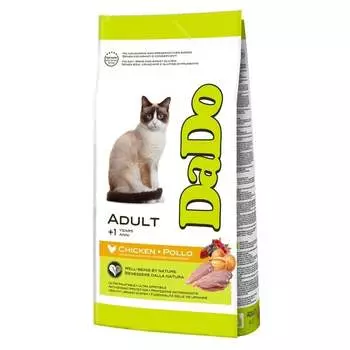 Dado Cat Adult Chicken корм для кошек, с курицей супер премиум для взрослых с курицей мешок Италия 1 уп. х 1 шт. х 10 кг