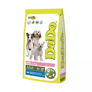 Dado Dog Adult Mini Ocean Fish & Rice монобелковый корм для собак мелких пород, с рыбой и рисом супер премиум монобелковый для взрослых с рыбой породы мелкого размера мешок Италия 1 уп. х 1 шт. х 8 кг