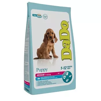Dado Dog Puppy Medium Ocean Fish & Rice монобелковый корм для щенков средних пород, с рыбой и рисом - 3 кг для кормления супер премиум монобелковый для щенков с рыбой породы среднего размера мешок Италия 1 уп. х 1 шт. х 3 кг