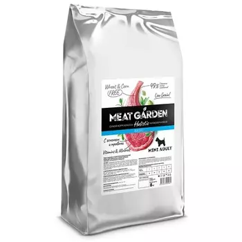 Delicana Meat Garden Basic для собак мелких пород, с ягненком и травами - 8 кг премиум для взрослых с ягненком мешок Россия 1 уп. х 1 шт. х 8 кг