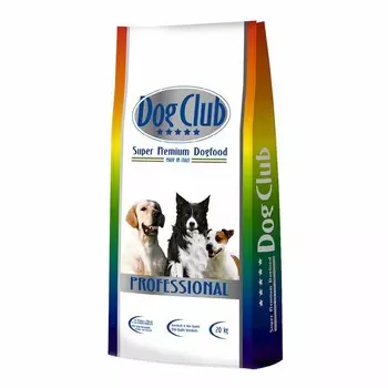 Dog Club Professional Activity сухой корм для собак с интенсивными физическими нагрузками, высококалорийный - 20 кг повседневный супер премиум для взрослых с индейкой для всех пород мешок Импортный корм 1 уп. х 1 шт. х 20 кг