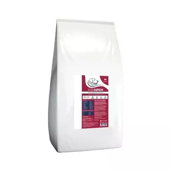 Dog Lunch сухой корм для собак средних и крупных пород, полнорационный с ГОВЯДИНОЙ с говядиной Российский корм 1 уп. х 1 шт. х 15.1 кг