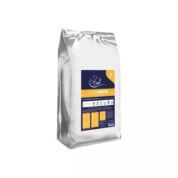 Dog Lunch сухой корм для взрослых собак с ИНДЕЙКОЙ с индейкой Российский корм 1 уп. х 1 шт. х 15.1 кг