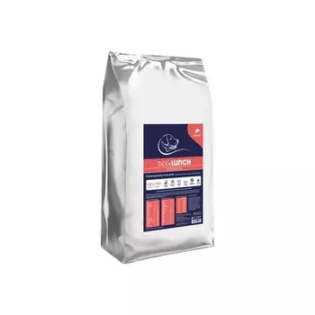 Dog Lunch сухой корм для взрослых собак с ЛОСОСЕМ с лососем Российский корм 1 уп. х 1 шт. х 15.1 кг