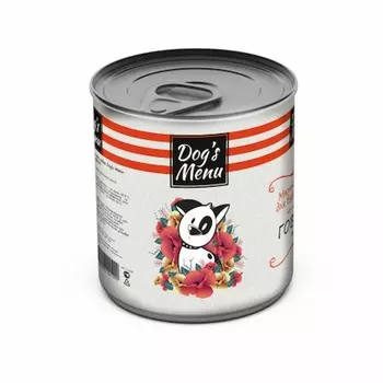 Dog`s Menu влажный корм для взрослых собак всех пород с говядиной, пудинг, в консервах - 750 г повседневный премиум для взрослых с говядиной для всех пород консервы (в железной банке) Российский корм 1 уп. х 1 шт. х 0.75 кг