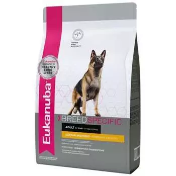 Eukanuba Adult Breed Specific German Shepherd полнорационный сухой корм для собак породы немецкая овчарка - 10 кг повседневный супер премиум немецкая овчарка для взрослых с курицей породы крупного размера мешок Российский корм 1 уп. х 1 шт. х 10 кг