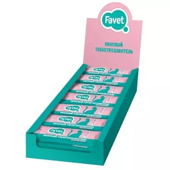 Favet Вкусный таблеткодаватель лакомство для кошек - 10 г x 14 шт повседневный для всех возрастов с птицей для всех пород Россия 1 уп. х 1 шт. х 0.14 кг