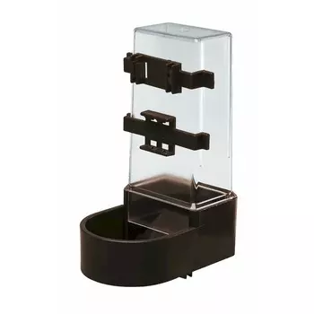 Ferplast FPI 4518 поилка-кормушка для попугаев, коричневая - 11,6x13,7xh21,2 см Словения 1 уп. х 1 шт. х 0.244 кг