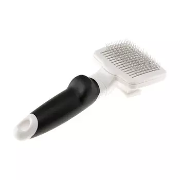 Ferplast Gro 5767 Premium Slicker Brush щетка-пуходерка для средне- и длинношерстных кошек и собак, самоочищающаяся - XS груминг Китай 1 уп. х 1 шт. х 0.084 кг