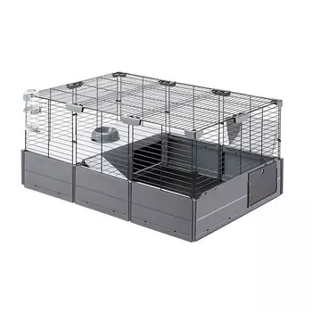 Ferplast Multipla клетка для мелких домашних животных, модульная, черная - 107,5x72xh50 см Италия 1 уп. х 1 шт. х 8.83 кг