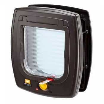 Ferplast Swing 5 Tunnel дверка для животных, коричневая - 22,5x9,6xh25,2 см, размер прохода - 13,5x13,7 см Словения 1 уп. х 1 шт. х 0.57 кг