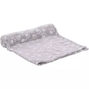 Flamingo Dario подстилка-плед для кошек и собак, бежевый с рисунком лапки, флис - 100 х 150 см для всех возрастов для всех пород Китай 1 уп. х 1 шт. х 0.41 кг