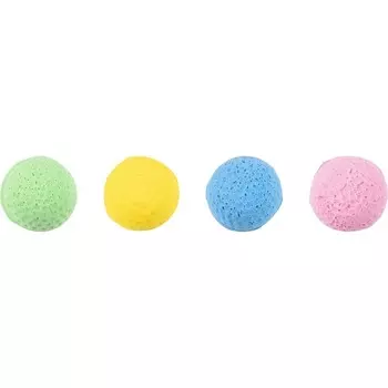 Flamingo игрушка для кошек "Мягкие шарики", поролон, 4 см, 4 шт для всех возрастов Китай 1 уп. х 1 шт. х 0.03 кг