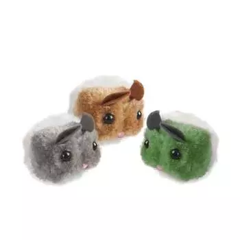 Flamingo игрушка для кошек "Мышь", вибрирующая, 7 см, плюш, в ассортименте для всех возрастов Китай 1 уп. х 1 шт. х 0.04 кг