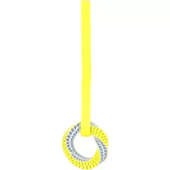 Flamingo игрушка Glowa "Кольцо на веревке", голубой, желтый, размер S - 43 x 13 x 3,5 см Китай 1 уп. х 1 шт. х 0.13 кг