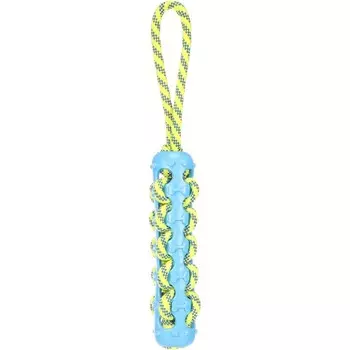 Flamingo игрушка Tofla "Палочка с веревкой", голубой, желтый - 40 x 5 x 5 см Китай 1 уп. х 1 шт. х 0.23 кг