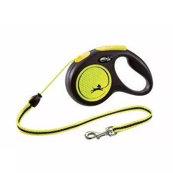 Flexi рулетка Neon New Classic М (до 20 кг) трос 5 м эконом Германия 1 уп. х 1 шт. х 0.32 кг