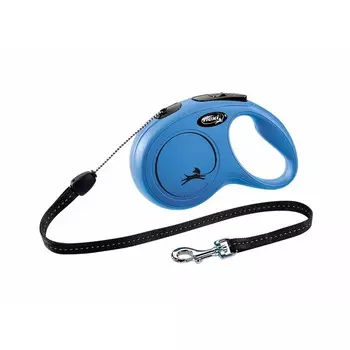 Flexi рулетка New Classic M (до 20 кг) 8 м трос синяя премиум Германия 1 уп. х 1 шт. х 0.446 кг