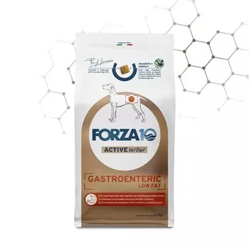 Forza10 Active Gastroenteric Low Fat сухой корм для взрослых собак, при острых проблемах желудочно-кишечного тракта - 10 кг ветеринарный супер премиум монобелковый для взрослых с рыбой для всех пород мешок Импортный корм 1 уп. х 1 шт. х 10 кг