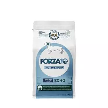 Forza10 Active Vet Diet Echo Mini/Toy сухой корм для собак мелких пород с заболеванием слуховых органов - 1,5 кг ветеринарный супер премиум без курицы для взрослых с рыбой породы мелкого размера мешок Италия 1 уп. х 1 шт. х 1.5 кг