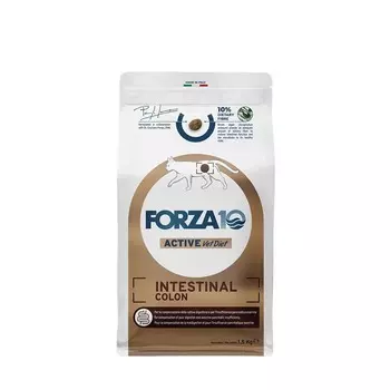 Forza10 Active VetDiet Intestinal Colon сухой корм для кошек, при заболевании жкт, с рыбой - 1,5 кг ветеринарный супер премиум без курицы для взрослых с рыбой для всех пород мешок Италия 1 уп. х 1 шт. х 1.5 кг