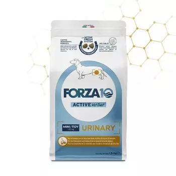 Forza10 Aсtive Line Urinary для собак, при заболеваниях мочевыводящих путей, с рыбой - 1,5 кг ветеринарный супер премиум монобелковый для взрослых с рыбой миниатюрные породы мешок Импортный корм 1 уп. х 1 шт. х 1.5 кг