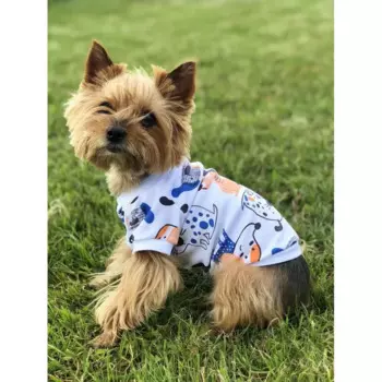 Футболка OSSO-fashion Пёсики для собак любого возраста миниатюрных мелких и средних пород - р. 28 для всех возрастов породы мелкого размера Россия 1 уп. х 1 шт. х 0.025 кг