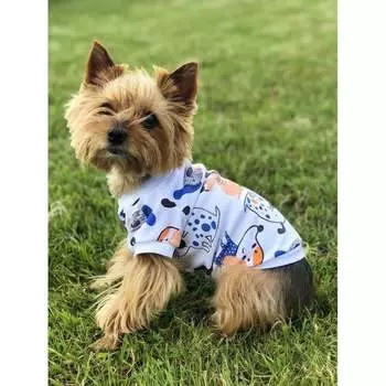 Футболка OSSO-fashion Пёсики для собак любого возраста миниатюрных мелких и средних пород - р. 35 для всех возрастов породы мелкого размера Россия 1 уп. х 1 шт. х 0.035 кг