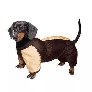 Gamma комбинезон демисезонный "Такса", коричнево-бежевый, размер L, 46х70см l Россия 1 уп. х 1 шт. х 0.158 кг