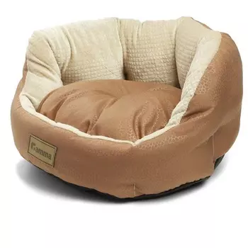 Gamma лежанка для животных "Какао", размер S - 400х400х180мм для всех пород Россия 1 уп. х 1 шт. х 0.35 кг