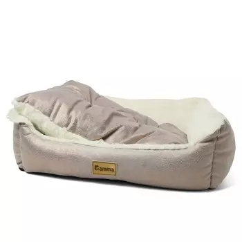 Gamma лежанка для животных прямоугольная "Снежана", размер M - 520х450х170мм для всех пород Россия 1 уп. х 1 шт. х 1.032 кг