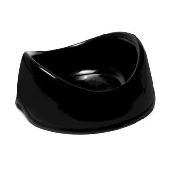 Gamma миска «Инь Ян» для собак и кошек, пластиковая, черная - 400 мл для всех возрастов для всех пород Россия 1 уп. х 1 шт. х 0.091 кг