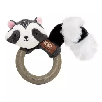 GiGwi игрушка для кошек Енот с кольцом из мататаби, 11 см для всех возрастов Китай 1 уп. х 1 шт. х 0.043 кг