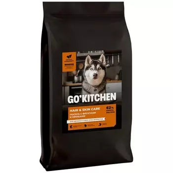 Go Kitchen сухой корм для щенков и собак всех возрастов, с лососем - 9,98 кг холистик беззерновые для всех возрастов с лососем для всех пород мешок Российский корм 1 уп. х 1 шт. х 9.98 кг