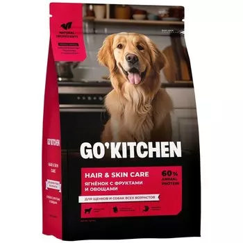 Go Kitchen сухой корм для щенков и собак всех возрастов, с ягненком - 1,59 кг холистик беззерновые для всех возрастов с ягненком для всех пород мешок Российский корм 1 уп. х 1 шт. х 1.59 кг