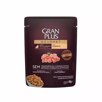 Granplus Cat Urinary влажный корм для кошек, профилактика МКБ, с курицей, в паучах - 85 г повседневный премиум для взрослых с курицей для всех пород паучи Бразилия 1 уп. х 18 шт. х 1.53 кг